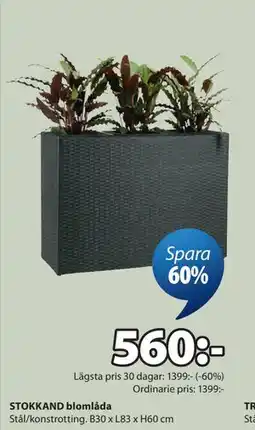 JYSK STOKKAND blomlåda erbjuda
