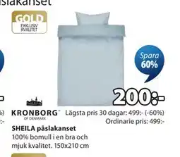 JYSK SHEILA påslakanset erbjuda