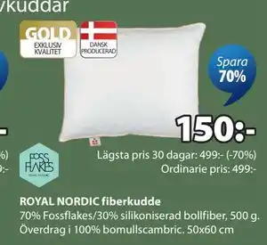 JYSK ROYAL NORDIC fiberkudde erbjuda