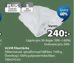 JYSK ULVIK fibertäcke erbjuda