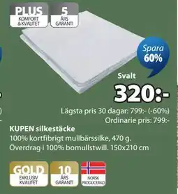 JYSK KUPEN silkestäcke erbjuda