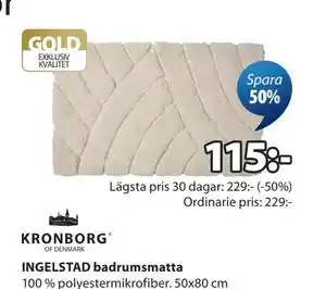 JYSK INGELSTAD badrumsmatta erbjuda