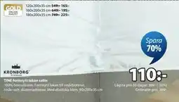JYSK TINE formsytt lakan satin erbjuda