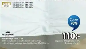 JYSK TINE formsytt lakan satin erbjuda