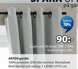 JYSK ANTEN gardin erbjuda
