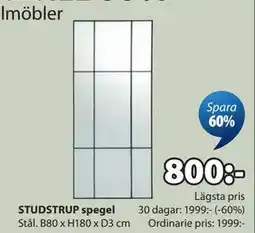 JYSK STUDSTRUP spegel erbjuda