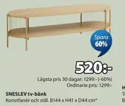 JYSK SNESLEV tv-bänk erbjuda
