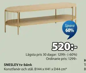 SNESLEV tv-bänk