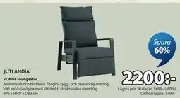 JYSK VONGE loungestol erbjuda