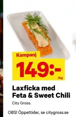 City Gross Laxficka med Feta & Sweet Chili erbjuda