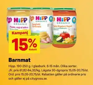 City Gross Barnmat erbjuda