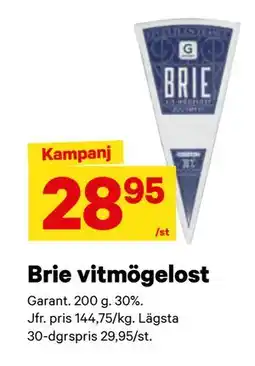 City Gross Brie vitmögelost erbjuda