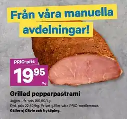 City Gross Grillad pepparpastrami, Pris i appen erbjuda