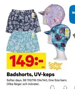 City Gross Badshorts, UV-keps erbjuda