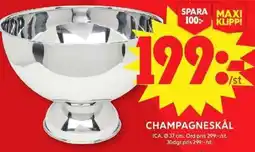 ICA Maxi ICA Champagneskål erbjuda