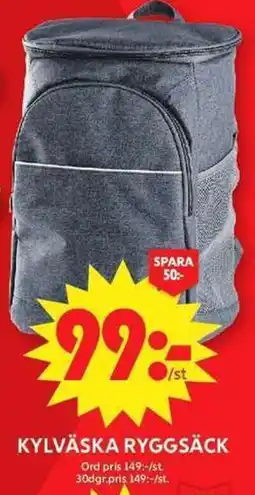 ICA Maxi Kylväska ryggsäck erbjuda