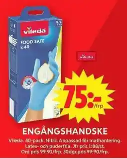 ICA Maxi VILEDA Engångshandske erbjuda