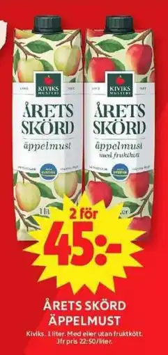 ICA Maxi KIVIKS Årets skörd äppelmust erbjuda