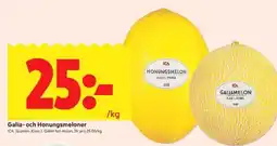 ICA Kvantum ICA Galia- och honungsmeloner erbjuda