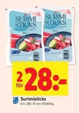 ICA Kvantum ICA Surimisticks erbjuda