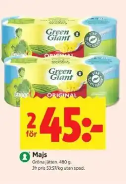 ICA Kvantum Majs erbjuda