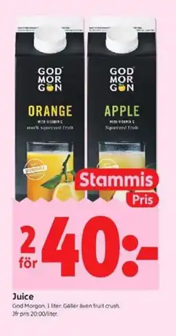 ICA Kvantum GOD MORGON Juice erbjuda