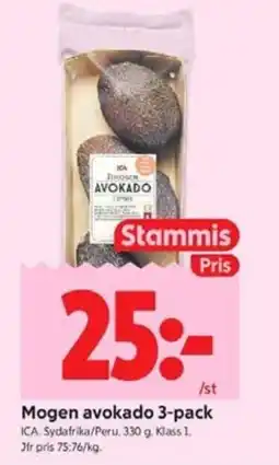 ICA Kvantum ICA Mogen avokado 3-pack erbjuda