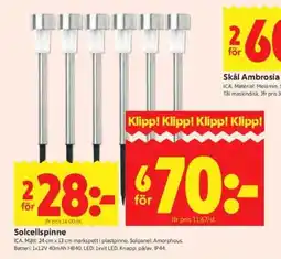 ICA Kvantum Solcellspinne erbjuda