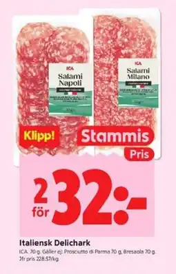 ICA Kvantum ICA Italiensk delichark erbjuda