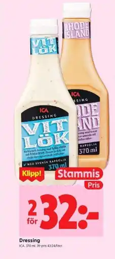 ICA Kvantum ICA Dressing erbjuda