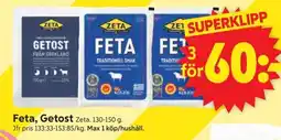 ICA Supermarket ZETA Feta, getost erbjuda