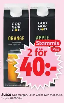 ICA Supermarket GOD MORGON Juice erbjuda