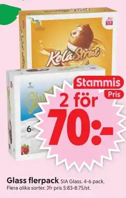 ICA Supermarket SIA GLASS Glass flerpack erbjuda