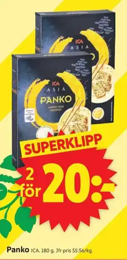ICA Supermarket ICA Panko erbjuda