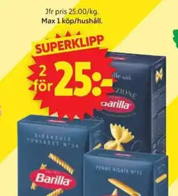 ICA Supermarket BARILLA Pasta erbjuda