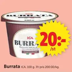 ICA Supermarket ICA Burrata erbjuda