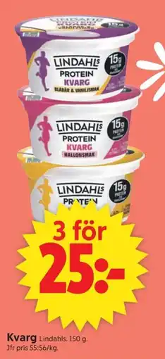 ICA Supermarket LINDAHLS Kvarg erbjuda