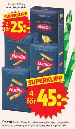 ICA Supermarket BARILLA Pasta erbjuda