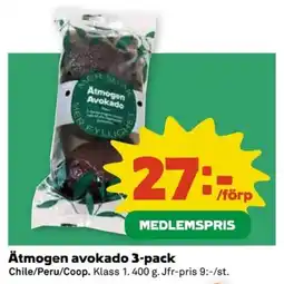 Coop Ätmogen avokado 3-pack erbjuda