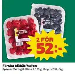 Coop Färska blåbär/hallon erbjuda