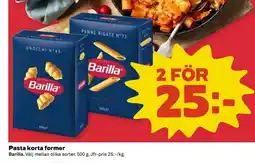 Coop BARILLA Pasta korta former erbjuda