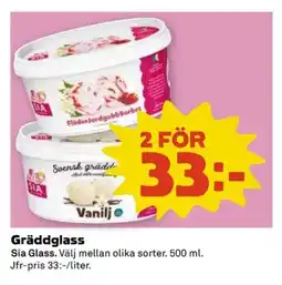 Coop SIA GLASS Gräddglass erbjuda