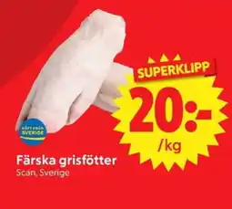Nya Pulsen Färska grisfötter erbjuda