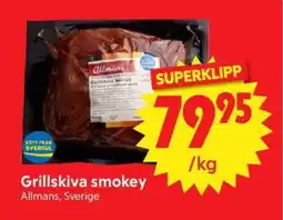 Nya Pulsen ALLMANS Grillskiva smokey erbjuda