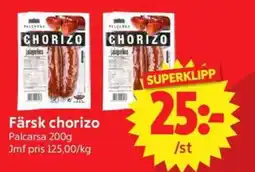 Nya Pulsen PALCARSA Färsk chorizo erbjuda