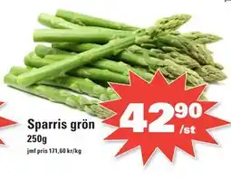 Nära dej Sparris grön erbjuda