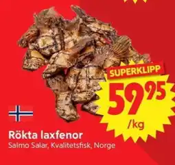 Nya Pulsen Rökta laxfenor erbjuda