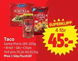 Nya Pulsen Santa Maria Taco erbjuda
