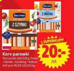 Nya Pulsen Tarczynski Korv parowki erbjuda