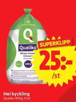 Nya Pulsen Qualiko Hel kyckling erbjuda